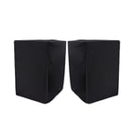 Musiin Lot de 2 housses de protection anti-poussière pour moniteur de studio Yamaha HS5 Noir 12,7 cm