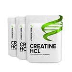 3 x Body Science Creatine HCl - 150g - Unflavoured - Kreatiini, Lisäravinteet