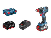 Bosch Gdx 18V-200 C Professional - Mutterdragare - Sladdlös - 3 Hastigheter - 1/4-Tums Insexhylsa, 1/2-Tums Utvändig Fyrkant - 200 N·M - 2 Batterier - 18 V