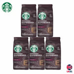 Starbucks Dark Espresso Roast Coffee Beans, 100% Arabica, 1kg (5x200g)