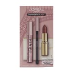 L'Oreal Make Up Set Paradise Mascara Kohl Eyeliner & Lipstick - Blemished Box