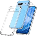 YisrLery 3 in 1 Phone Case Compatible with Google Pixel 8a and 2 Pack... 