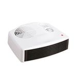 Daewoo 3000W Flat Fan Heater Lightweight Compact Portable White 2 Heat Settings