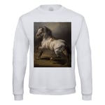 Sweat Shirt Homme Theodore Gericault Etude De Cheval Gris Peinture Huile