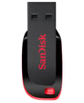 SanDisk Cruzer Blade lecteur USB flash 64 Go USB Type-A 2.0 Noir, Rouge