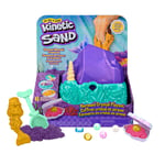 Kinetic Sand , Coffret cristal et sirène, 481 g de sable à modeler, sable scinti