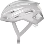 ABUS rCasque de vélo oad StormChaser ACE - Casque de vélo léger pour le cyclisme, les randonnées à vélo de gravier et le cyclo-cross - pour femmes et hommes - taille L, gris pur