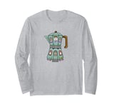 Creative Cozy Coffee House Cafe, Stovetop Espresso Maker Long Sleeve T-Shirt