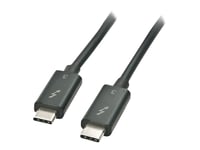 Microconnect - Thunderbolt-Kabel - 24 Pin Usb-C (Hane) Till 24 Pin Usb-C (Hane) - Usb 3.1 Gen 2 / Thunderbolt 3 - 2 M - Usb-Strömförsörjning (100W), 4K60hz Stöd - Svart