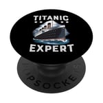 Titanic Expert – White Starline RMS Titanic Garçons Filles PopSockets PopGrip Adhésif