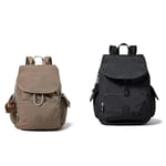 Kipling City Pack Women's Backpack Handbag, Brown (True Beige), One Size City Pack S Women's Backpack Handbag, Black Noir, One Size