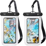 Pochette Etanche Smartphone, Pochette Transparente Téléphone Portable Étanche Pour La Natation, Le Surf, Le Rafting, La Plongée, Etc.