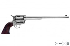 CAL.45 Peacemaker revolver replika 12", USA 1873 Nickel