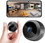 Mini Camera Espion sans Fil HD 1080P Spy Caméra de Surveillance WiFi avec Vision Nocturne et Detecteur,Caméra Video Surveillance de Sécurité Bébé sans Fil Hidden Caméra Interieur/Exterieur(Q233)