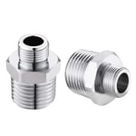 2 Pcs Chrome Line Adapter  for RV Kitchen Plumbing, Water Hose Pipe Connector