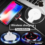 Qi Wireless Charger Charging Dock Pad For Apple Iphone 8 8+ X Xr Xs Max