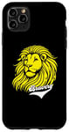 Coque pour iPhone 11 Pro Max Lion jaune Bravery Lion inspirant mignon