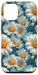 Coque pour iPhone 13 Pro Daisy Color Flower Floral Pattern Seamless Drawing