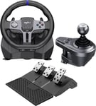 Racing Wheel, V9 Gen2 Pc Racing Wheel Avec Pédales Et Shifter, Rotation 270/900 Degrés, Volant À Encodeur Magnétique Pour Pc, Ps4, Xbox One, Xbox Series X|S