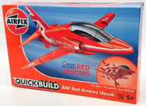 Airfix 22cm Long Quick Build Model Aircraft Kit J6018 - Red Arrows Hawk