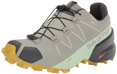 SALOMON Women's Speedcross Gore-tex Trail Running Shoes, Wrought Iron Spray Antique Moss, 9.5 UK