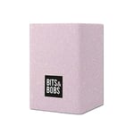 Grafoplás | Porte-crayon | Rose pailleté | Silicone | 9,5 x 6,5 x 6,5 cm | Parfait pour le bureau | Bits&Bobs Pop Up Design | Couleurs pailletées