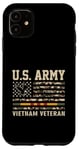 Coque pour iPhone 11 Drapeau de l'armée américaine du Vietnam pour vétéran des États-Unis