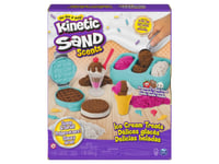 Kinetic Sand Kns Ack Ice Cream Scented Playset Gml, Magisk Sand För Barn, 6 År, Giftfri, Brun, Rosa, Vit