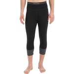 Icebreaker 260 ZoneKnit Leggings Black/Jet HTHR/Cb XL