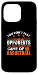 Coque pour iPhone 14 Pro Max Jouez contre le jeu de basket-ball