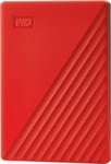 WD My Passport 2 TB, hard disk (red, Micro USB 3.2 B gene 1)