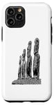 Coque pour iPhone 11 Pro Statue de Moai de l'île de Pâques Monolithe Mystery