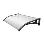 SmartSun Marquise Evoke aluminium 120x80cm. Panneau solide ultra résistant 2,7mm d'épaisseur. Protection de porte de toit chapiteau