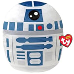 Ty - Star Wars Squis a boos – Coussin R2D2 20 cm - TY39261 – Blanc, Bleu – Dès 3 ans