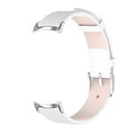 Läderarmband Mjukt Rem för Xiaomi Mi Band 8 Smartwatch Ring Armband White