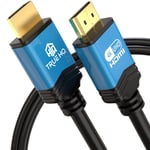 Cable Hdmi 4K De 4M-Ultra Haut Debit-18 Gbit/S-Long Cable Hdmi 2.0|4K@60 Hz Ultra Hd Uhd 2160P Hd 1080P Arc 3D|Compatible Avec Ps5/Ps4,Xbox,Videosurveillance,Projecteur,Pc,