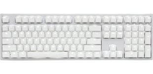 4713319661850 Ducky One 2 White Edition PBT Gaming Keyboard, MX-Speed-Silver, Wh