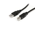 StarTech 9 m / 30 ft Active USB A to B Cable - M/M - Black USB 2.0 A to B Cord - Printer Cable - Extension USB Cable (USB2HAB30AC) - USB-kabel - 9.15