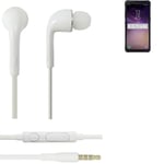 Headphones for Samsung Galaxy S9 Active headset in ear plug white