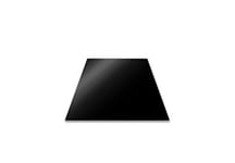 Pebbly - 1/2 Planche de Protection Noire en Verre Trempé - Idéale pour une plaque de cuisson 50 x 28 cm