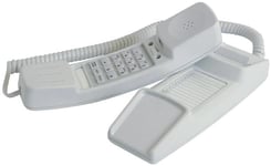 INTERQUARTZ - Voyager Slimline Telephone - Hearing Aid Compatible White