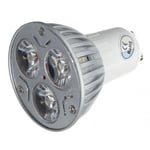 LEDlife TRI3 12V LED spotlight - 3W, GU10, 12V - Dimbar : Dimbar, Kulör : Varm, Spænding : 12V