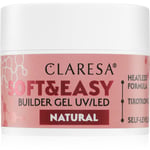 Claresa Soft&Easy Builder Gel styrkende gel-underlak til negle Skygge Natural 12 g