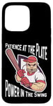 iPhone 15 Pro Max Patience at the Plate Power in the Swing Baseball Player Case