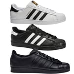Adidas Superstar Trainers In 3 Colours Mens Womens Uk Sizes 7 To 12 White Black