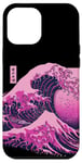 Coque pour iPhone 13 Pro Max Violet Great Wave Off Kanagawa Violet Goth Gothic