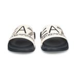 Emporio Armani EA7 White/Navy Sliders Sandals Slides Size UK 6 BNWT/BOX