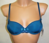 Chantelle Passionata Glamorous Bra Size 32A Green Padded Plunge T-Shirt 5419