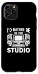 Coque pour iPhone 11 Pro I'd Rather Be In The Studio Music Producer Film Director