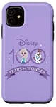 Coque pour iPhone 11 Disney 100 Anniversary La Reine des Neiges Elsa et Olaf Wonder D100